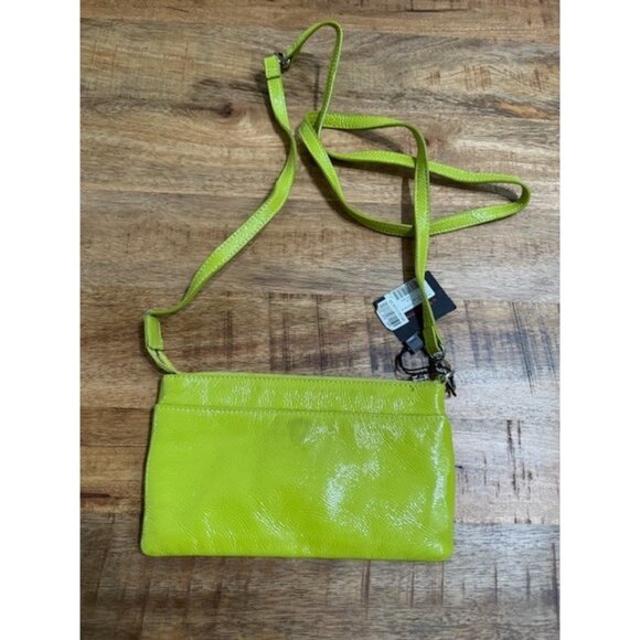 Hobo International Convertible Crossbody Wristlet Lime Green Zippers Cristel NWT - Picture 8 of 15